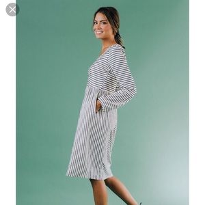 Clad and Cloth “Tay Tay” Striped Dress NWOT